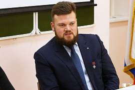 Студенты АНО ВО МГЭУ 16 февраля 2026 года в преддверии Дня защитника Отечества и в рамках Всероссийского проекта "Диалог с Героем" 